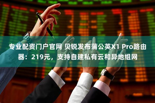 专业配资门户官网 贝锐发布蒲公英X1 Pro路由器:219元,支持自建私有云和异地组网